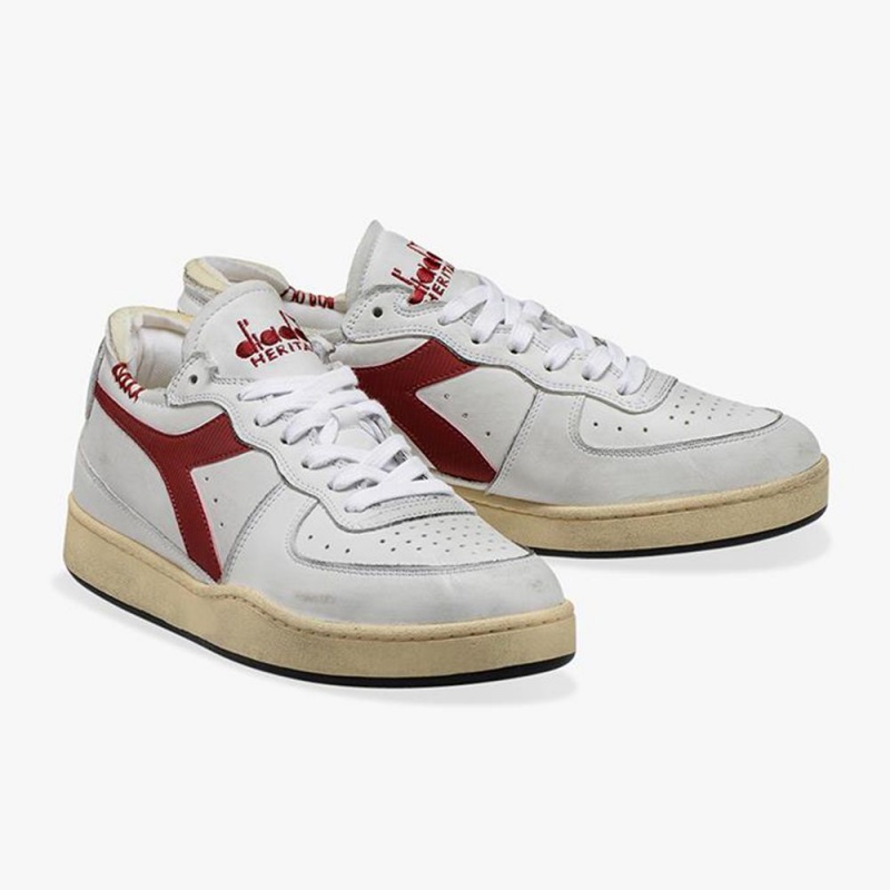 Zapatillas Bajas Diadora MI Basket Hombre Rojas | UATSQBW-89