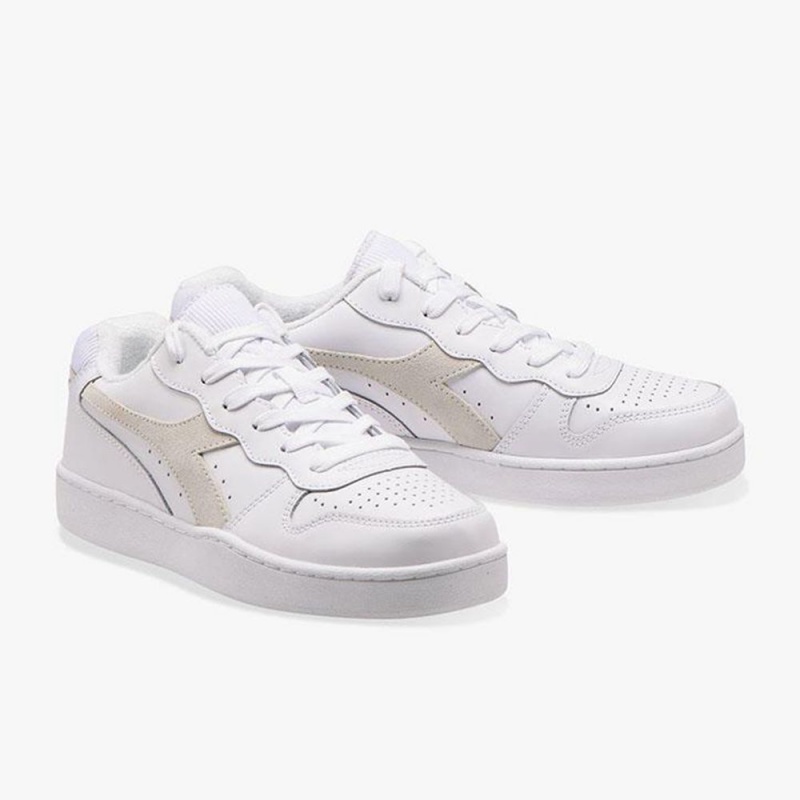 Zapatillas Bajas Diadora MI Basket Hombre Blancas | BKYSJIH-95