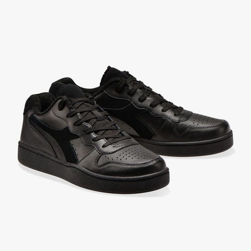 Zapatillas Bajas Diadora MI Basket Hombre Negras | WRYHFOT-72