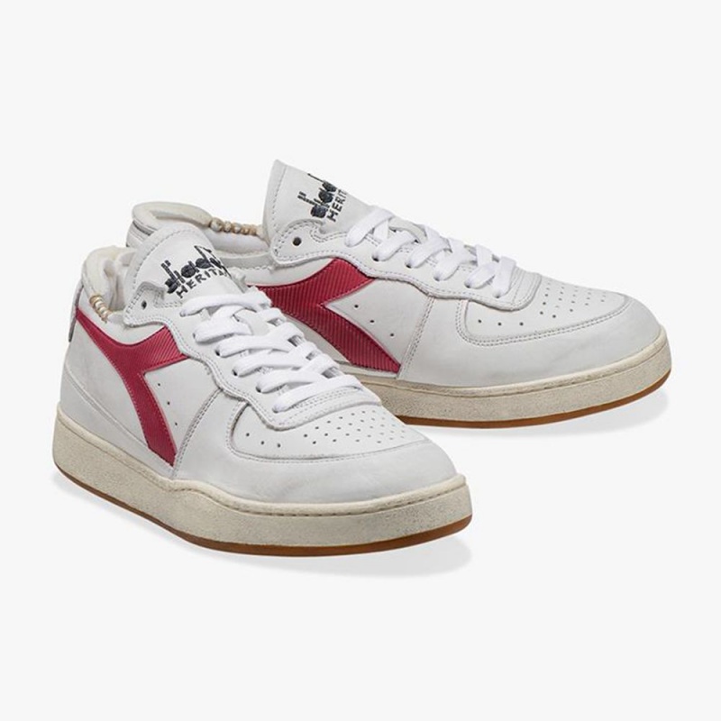 Zapatillas Bajas Diadora MI Basket Mujer Rojas | BIPVXDM-05