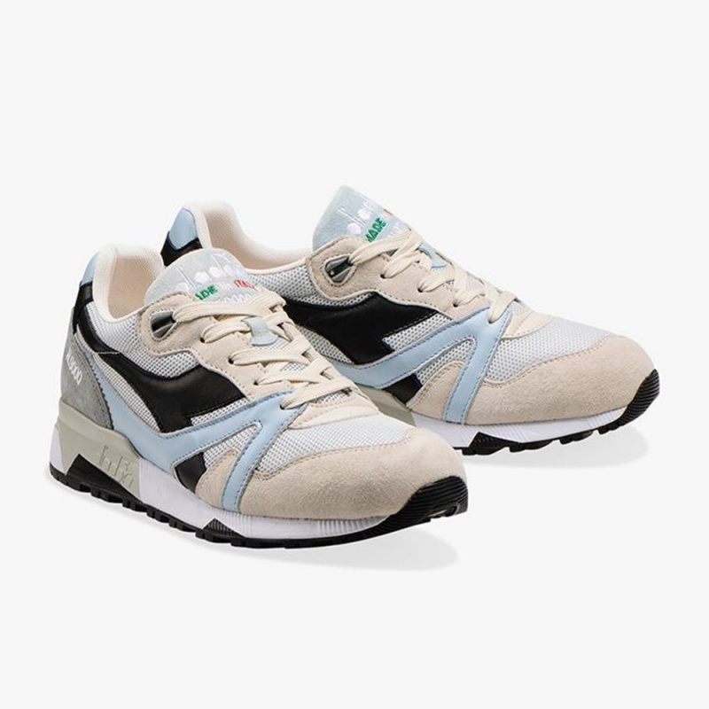 Zapatillas Bajas Diadora N9000 Hombre Blancas | ZXRNYHM-79