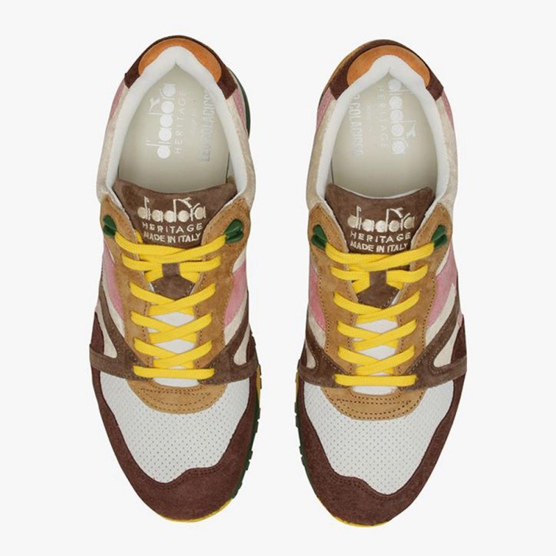 Zapatillas Bajas Diadora N9000 Hombre Marrones | OEXKZHJ-39