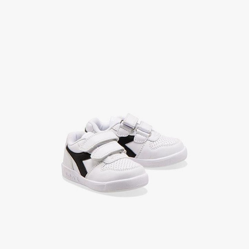 Zapatillas Bajas Diadora Playground Niños Blancas | XPCKISR-84