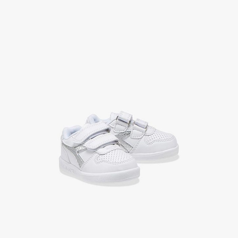 Zapatillas Bajas Diadora Playground Niños Blancas | MUGBPAF-28