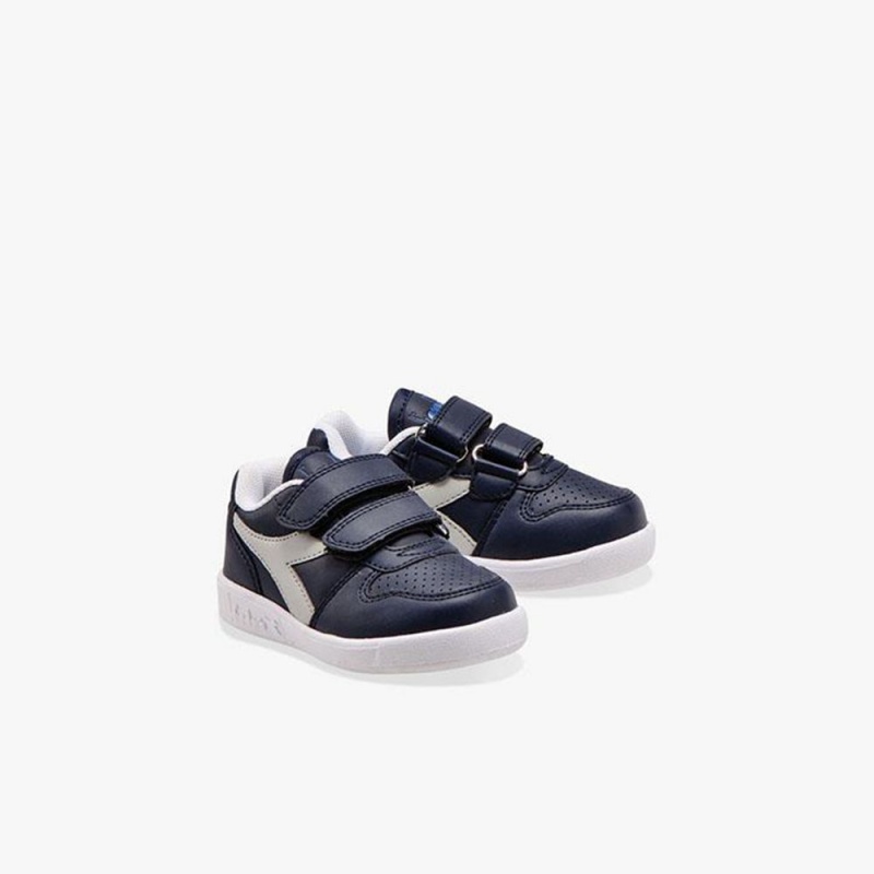 Zapatillas Bajas Diadora Playground Niños Azul Marino | OHJKFTV-81