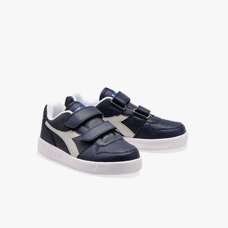 Zapatillas Bajas Diadora Playground Niños Azul Marino | EFRDMJT-27