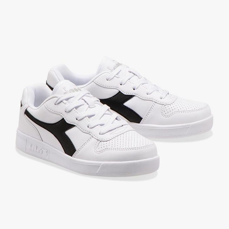 Zapatillas Bajas Diadora Playground Niños Blancas | PXTUAHW-01