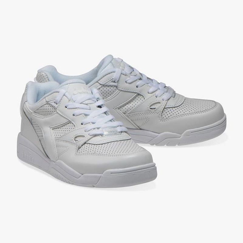 Zapatillas Bajas Diadora Rebound Hombre Blancas | RQTUYLI-36