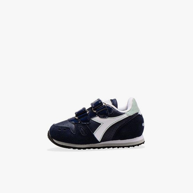 Zapatillas Bajas Diadora Simple Run Niños Azul Marino | KYTPRWH-87