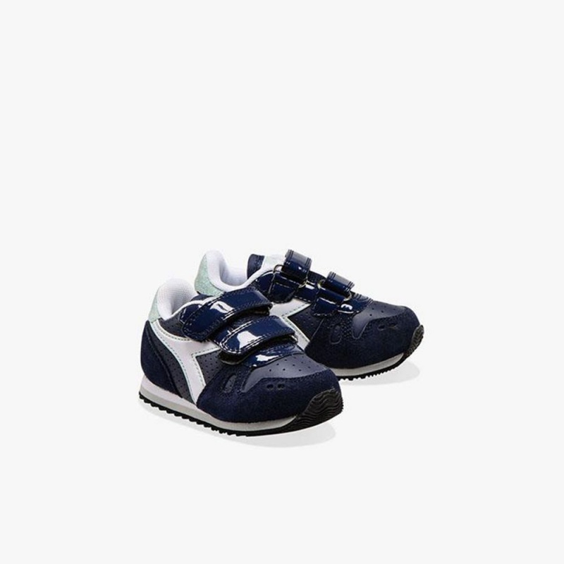 Zapatillas Bajas Diadora Simple Run Niños Azul Marino | KYTPRWH-87