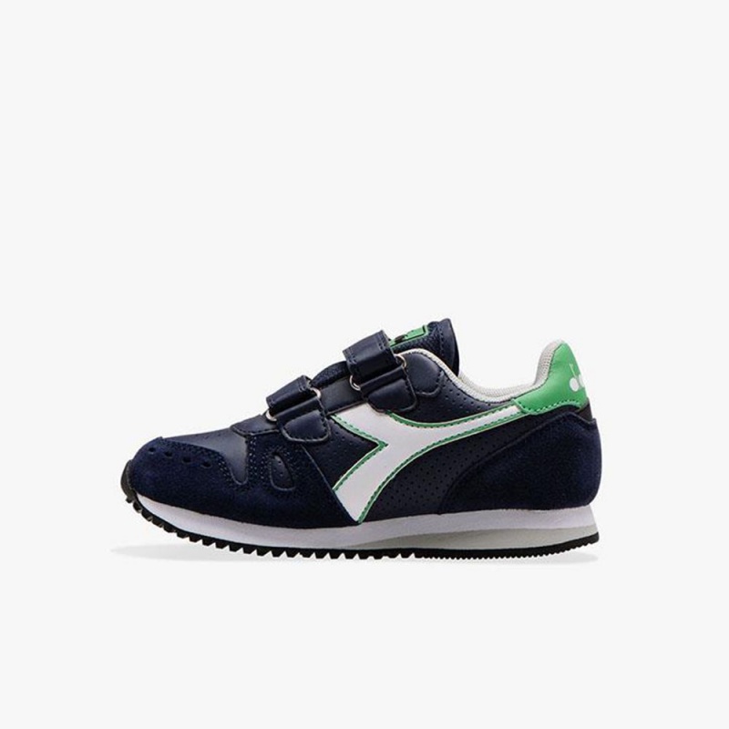 Zapatillas Bajas Diadora Simple Run Niños Azul Marino | BDSHITR-64