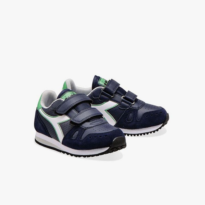 Zapatillas Bajas Diadora Simple Run Niños Azul Marino | BDSHITR-64