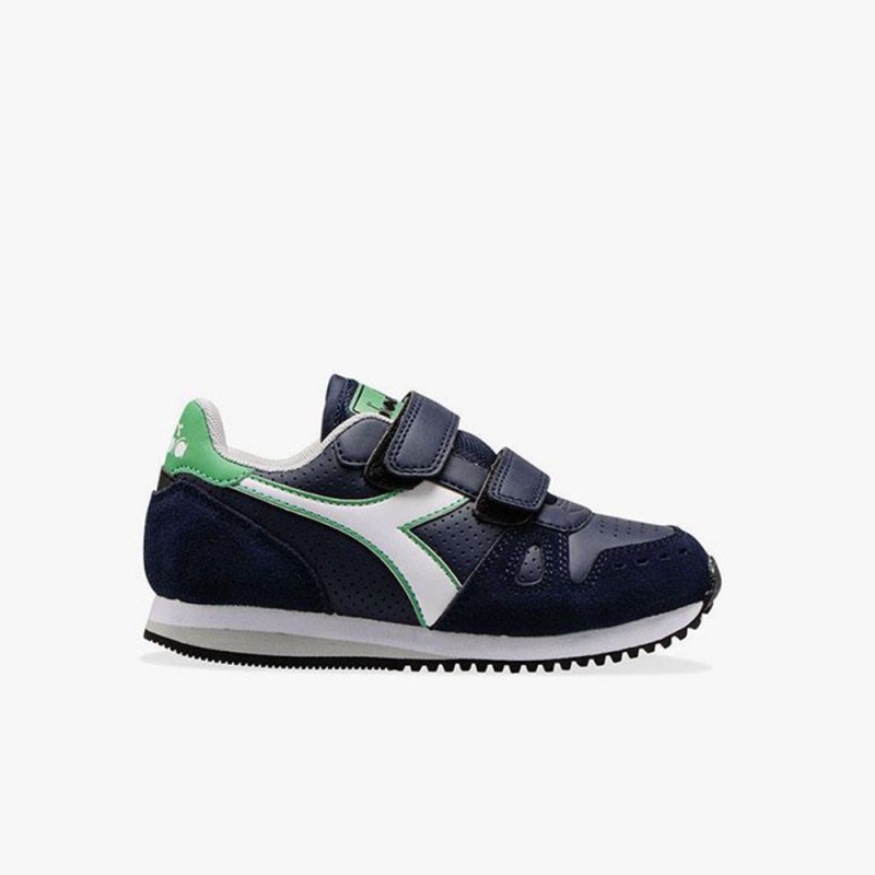 Zapatillas Bajas Diadora Simple Run Niños Azul Marino | BDSHITR-64