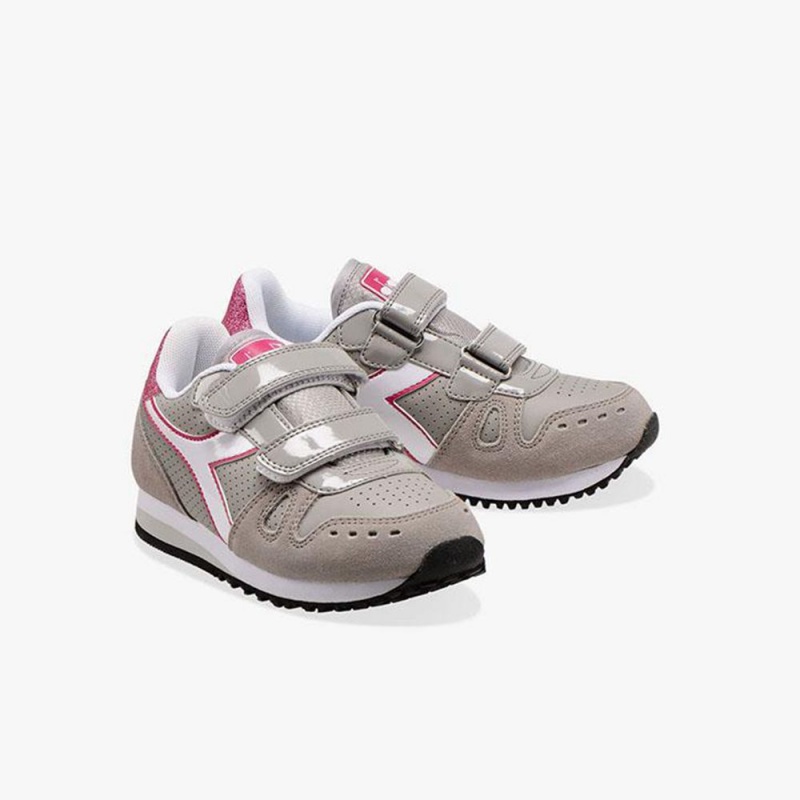 Zapatillas Bajas Diadora Simple Run Niños Gris | MUTVGBW-15