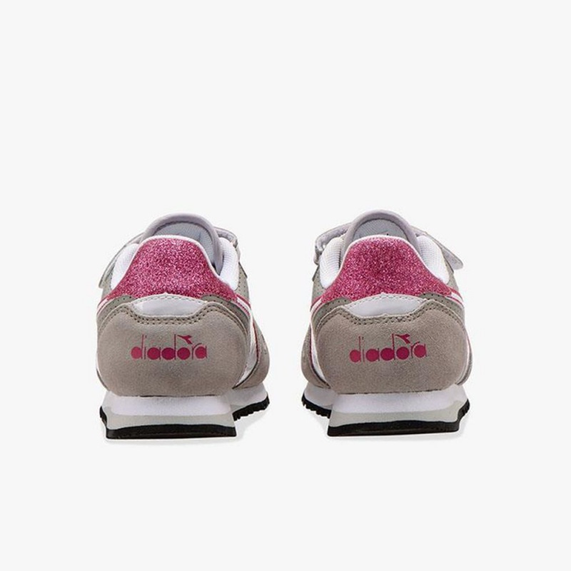 Zapatillas Bajas Diadora Simple Run Niños Gris | MUTVGBW-15