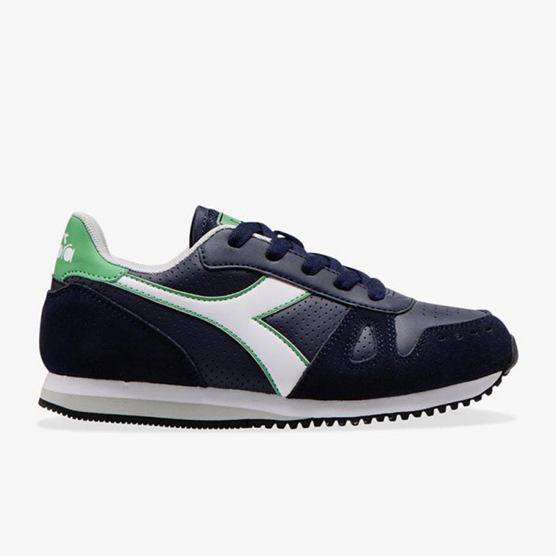 Zapatillas Bajas Diadora Simple Run Niños Azul Marino | PRAOFTK-51