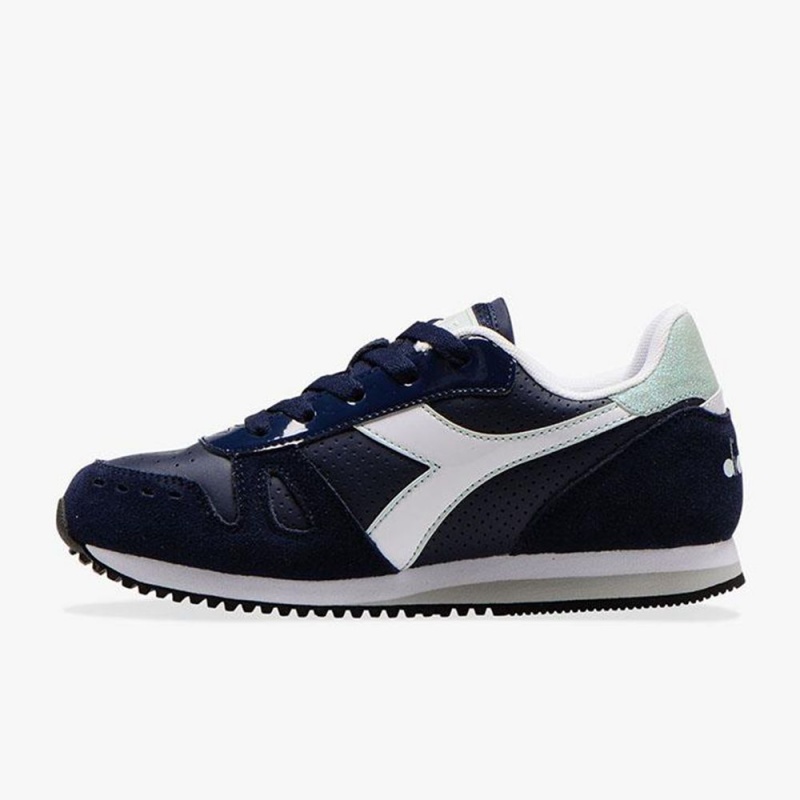 Zapatillas Bajas Diadora Simple Run Niños Azul Marino | SYCBDGH-03