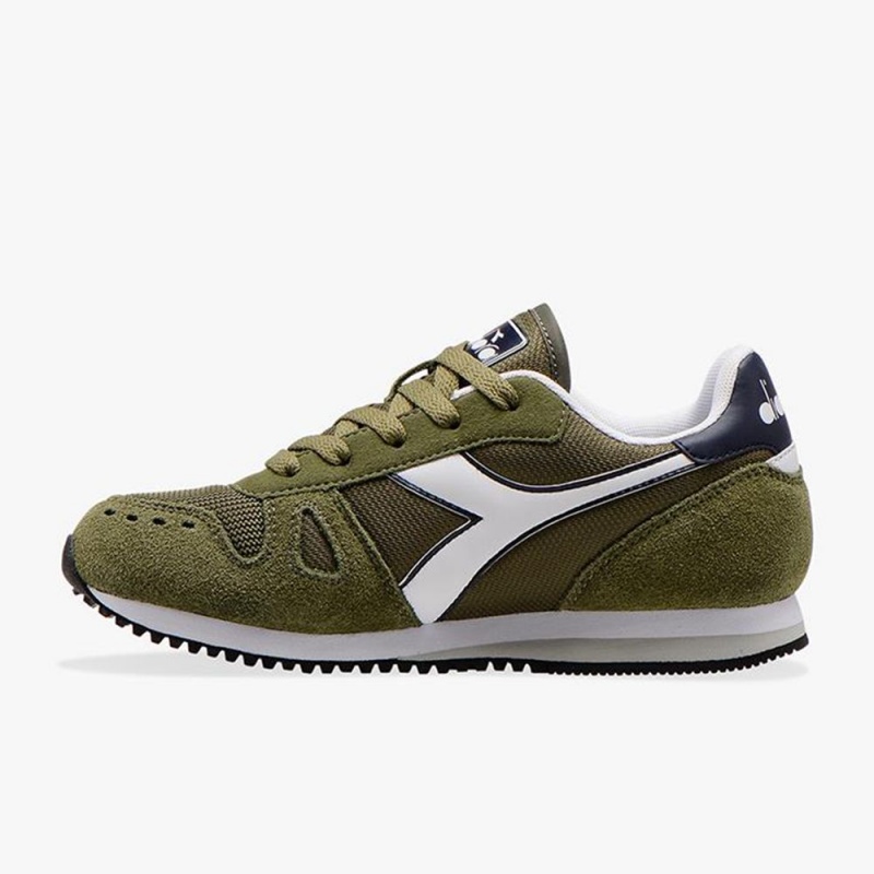 Zapatillas Bajas Diadora Simple Run Niños Verde | GNMAKJX-18