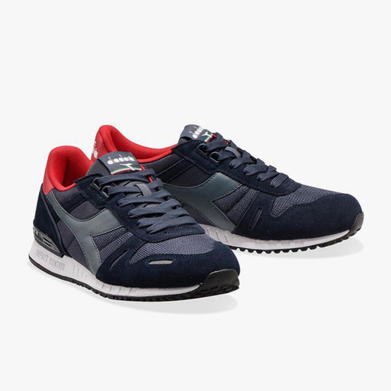 Zapatillas Bajas Diadora Titan Hombre Azul Marino | PNYZEJD-02