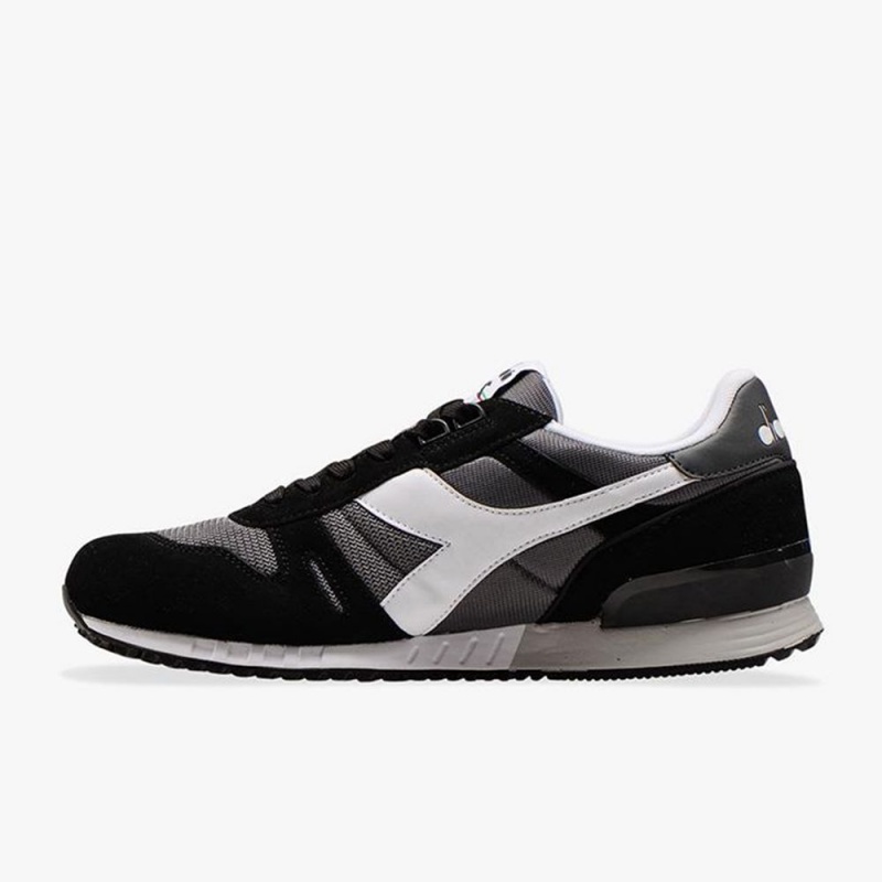 Zapatillas Bajas Diadora Titan Hombre Negras | MYGUAPT-27