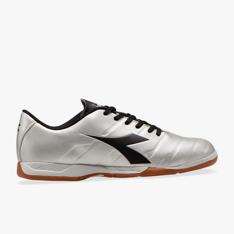 Zapatillas Fútbol Sala Diadora Pichichi Hombre Plateadas | PUKOHYC-91