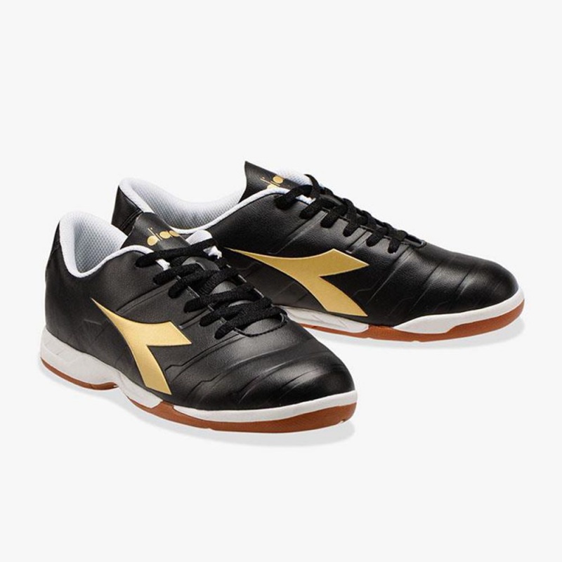 Zapatillas Fútbol Sala Diadora Pichichi Hombre Negras | UQCLSAD-91