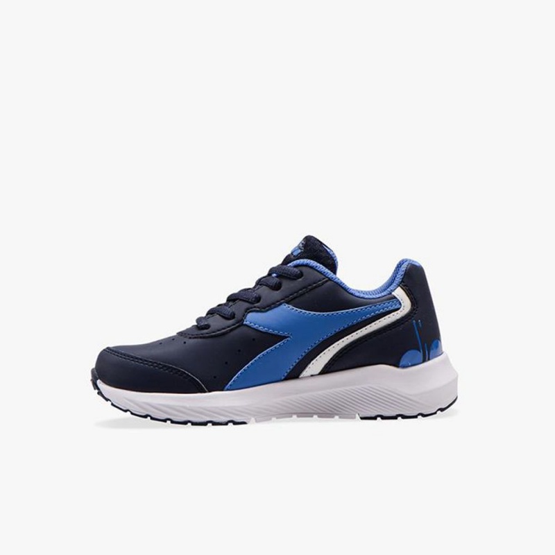 Zapatillas Running Diadora Falcon Niños Azul Marino | UEGBXRV-91