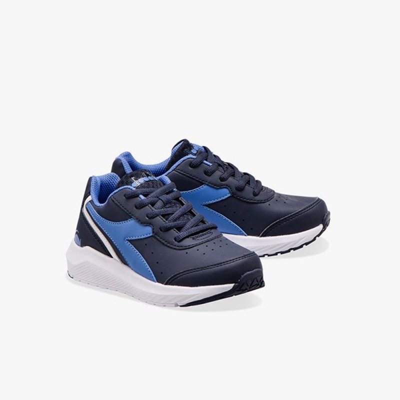 Zapatillas Running Diadora Falcon Niños Azul Marino | UEGBXRV-91