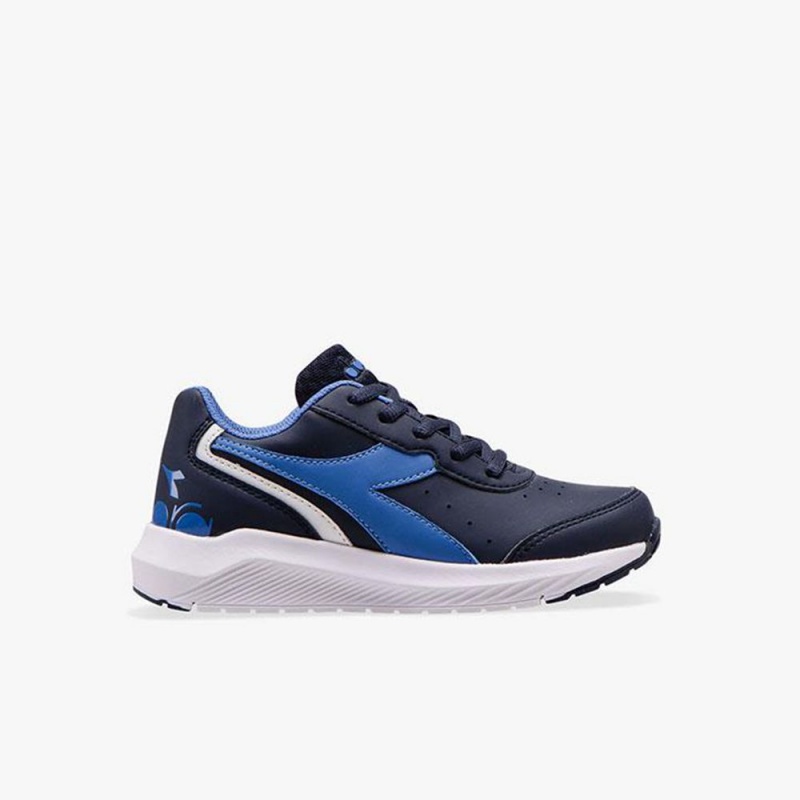 Zapatillas Running Diadora Falcon Niños Azul Marino | UEGBXRV-91