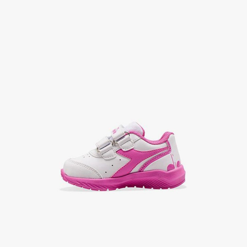 Zapatillas Running Diadora Falcon Niños Blancas | EHCBPOL-29