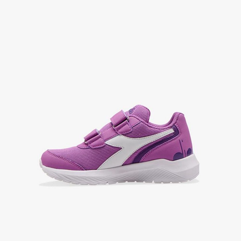 Zapatillas Running Diadora Falcon Niños Moradas | SGQNBVZ-95