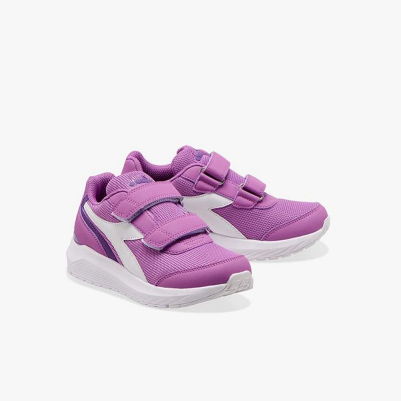 Zapatillas Running Diadora Falcon Niños Moradas | SGQNBVZ-95