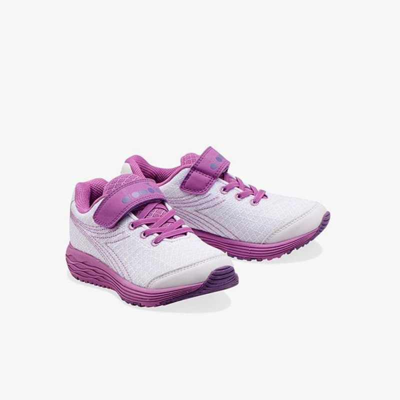 Zapatillas Running Diadora Flamingo Niños Blancas | XANYQLT-52