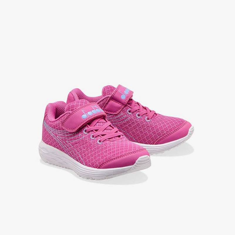 Zapatillas Running Diadora Flamingo Niños Rosas | ULOGRVF-24