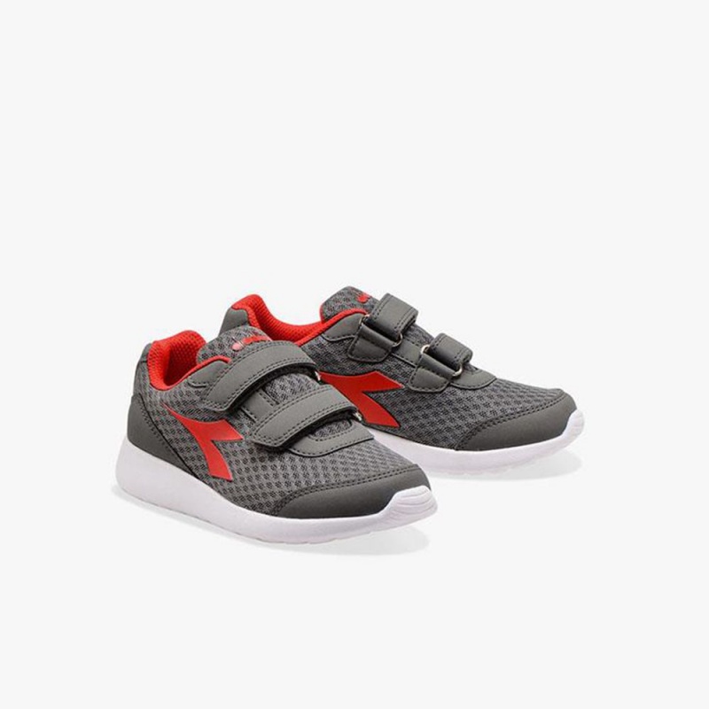 Zapatillas Running Diadora Robin Niños Gris | ANWEHKL-05