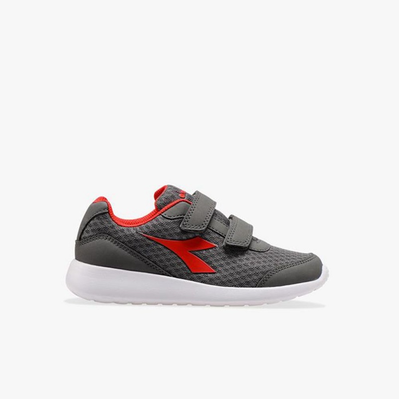 Zapatillas Running Diadora Robin Niños Gris | ANWEHKL-05